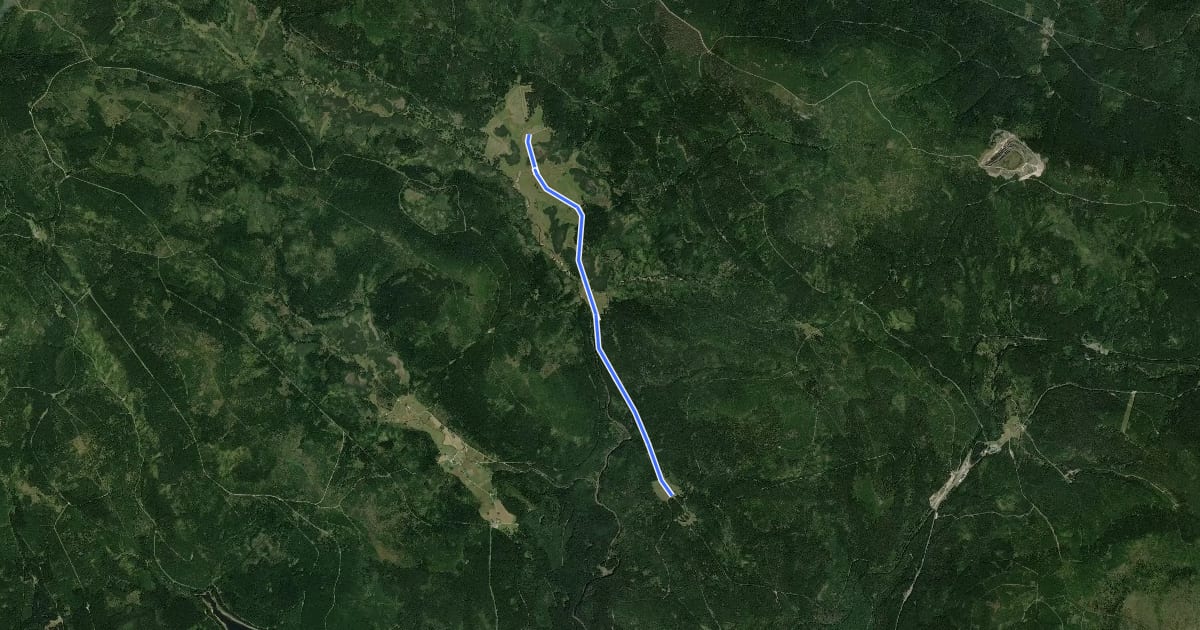 Маршрут Ruiny szkoły - do Harrachova (granica) на спутниковом снимке