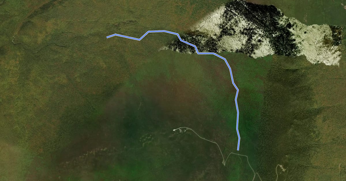 Маршрут Ruisseau de la Montagne на спутниковом снимке