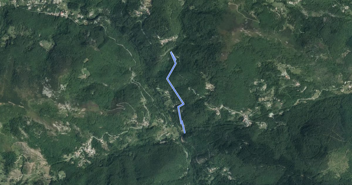 Маршрут Ruisseau de la Pauze - Pont de Gamarnes на спутниковом снимке
