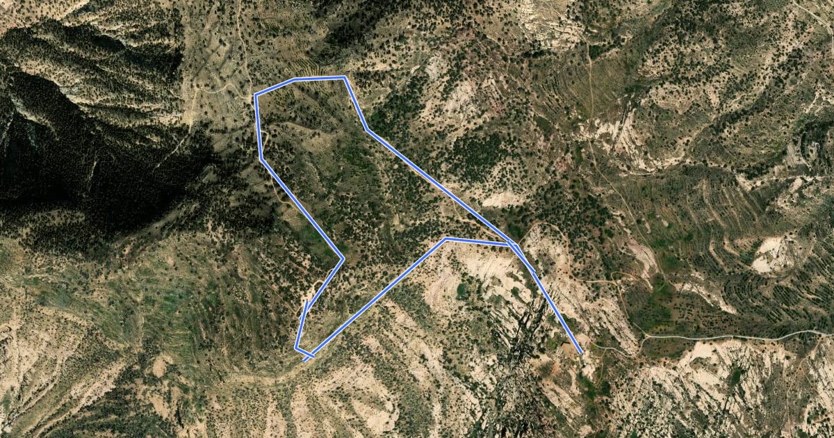 Маршрут Rummana Mountain Trail на спутниковом снимке