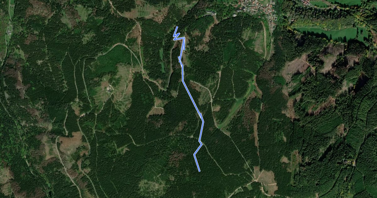 Маршрут Rumpelsbergtrail на спутниковом снимке