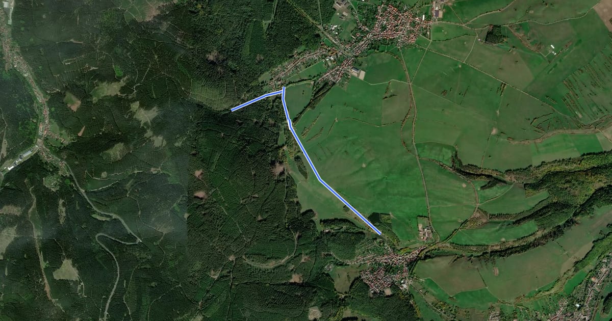 Маршрут Rumpelweg на спутниковом снимке