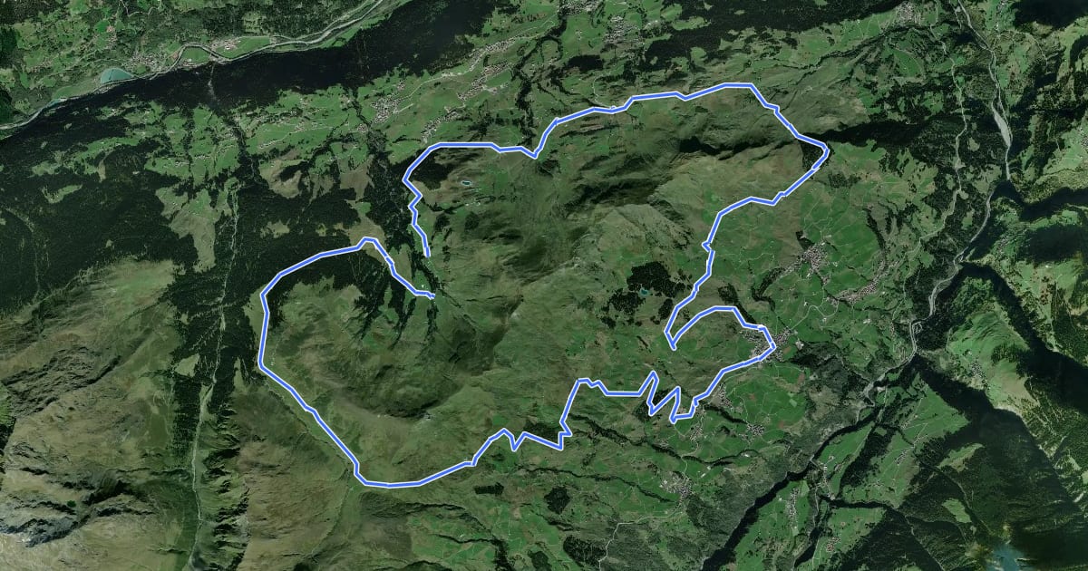 Маршрут Rund um den Mundaun Bike на спутниковом снимке