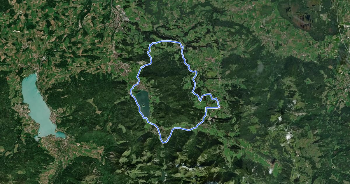 Маршрут Rund um den Schliersberg на спутниковом снимке