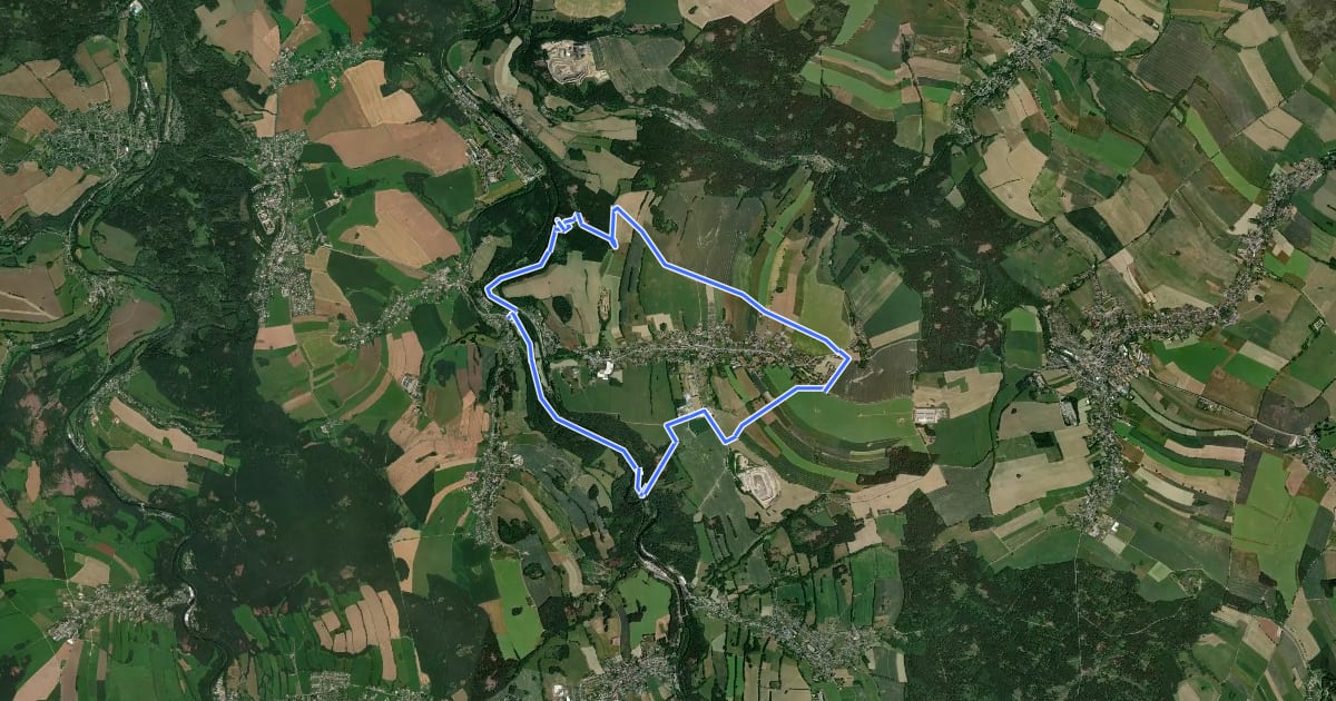 Маршрут Rund um Leubsdorf на спутниковом снимке