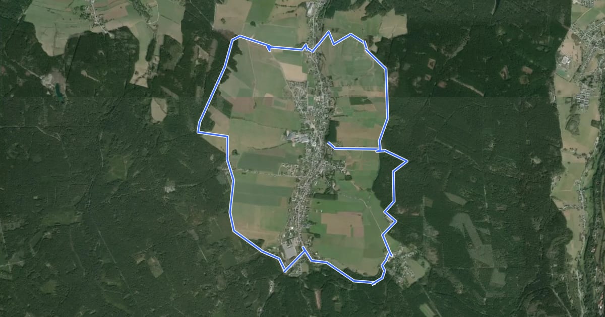 Маршрут Rund um Neudorf на спутниковом снимке