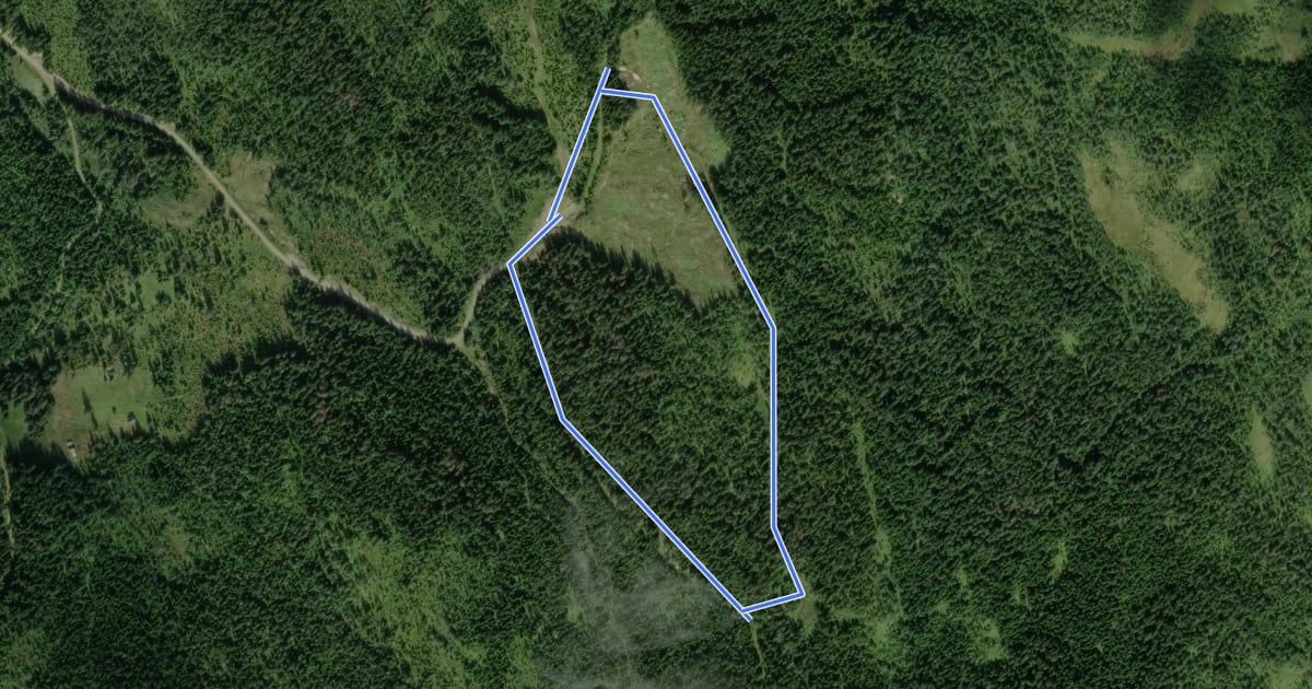 Маршрут Rundløype 1,5 km на спутниковом снимке
