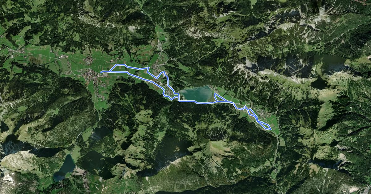 Маршрут Rundloipe Gaichtpass на спутниковом снимке