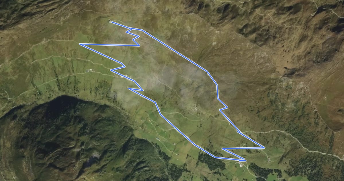 Маршрут Rundroute Rastkogelhütte на спутниковом снимке