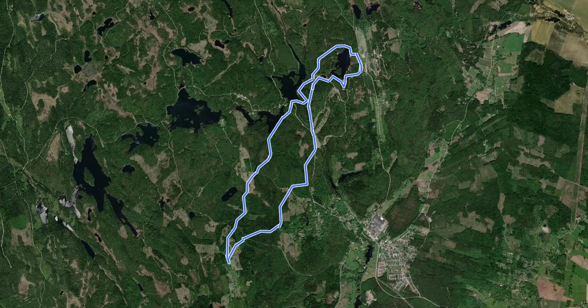 Маршрут Rundslinga Ånnaboda - Suttarboda на спутниковом снимке