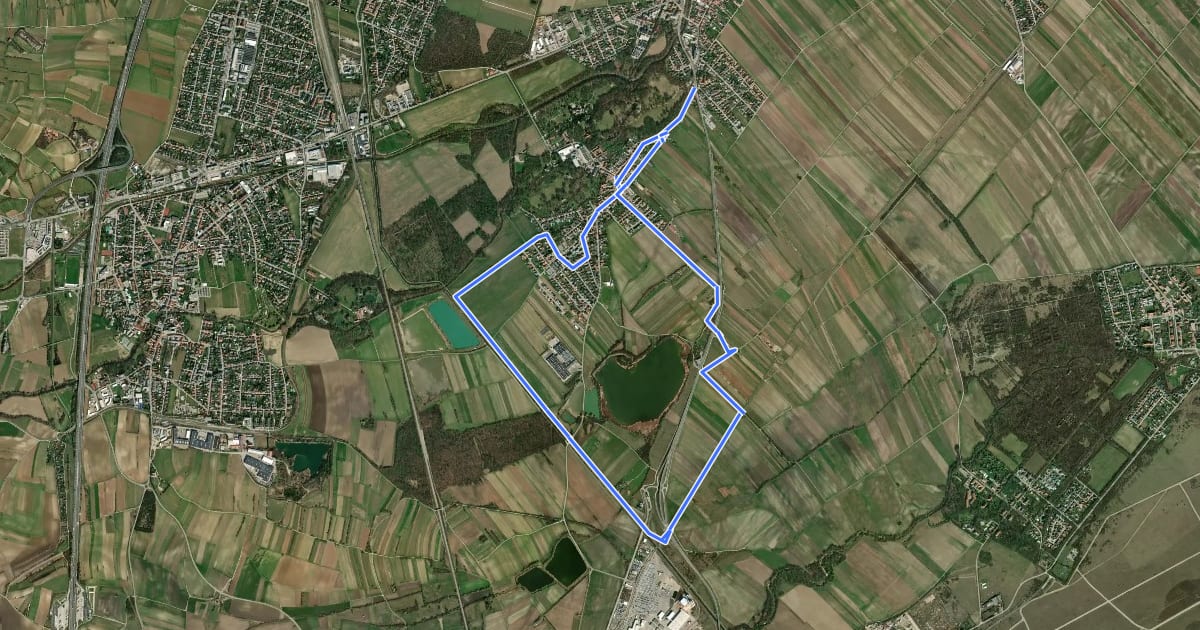Маршрут Rundstrecke Schönau 8,5 km на спутниковом снимке