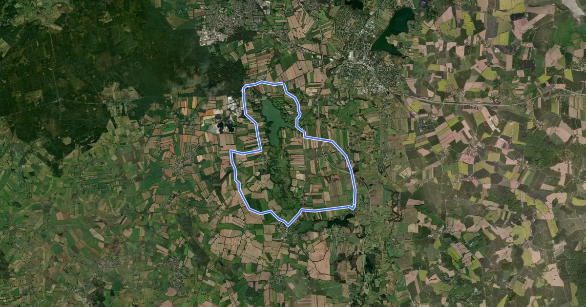 Маршрут Rundtour am Mönchsweg на спутниковом снимке