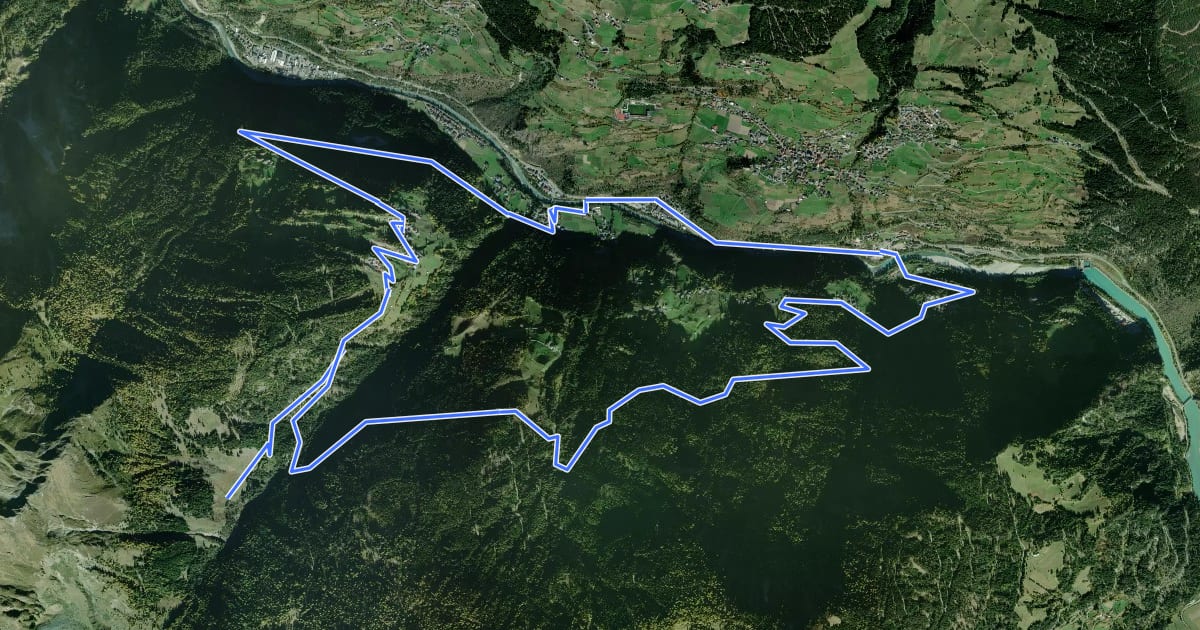 Маршрут Rundtour Hochgallmigg на спутниковом снимке