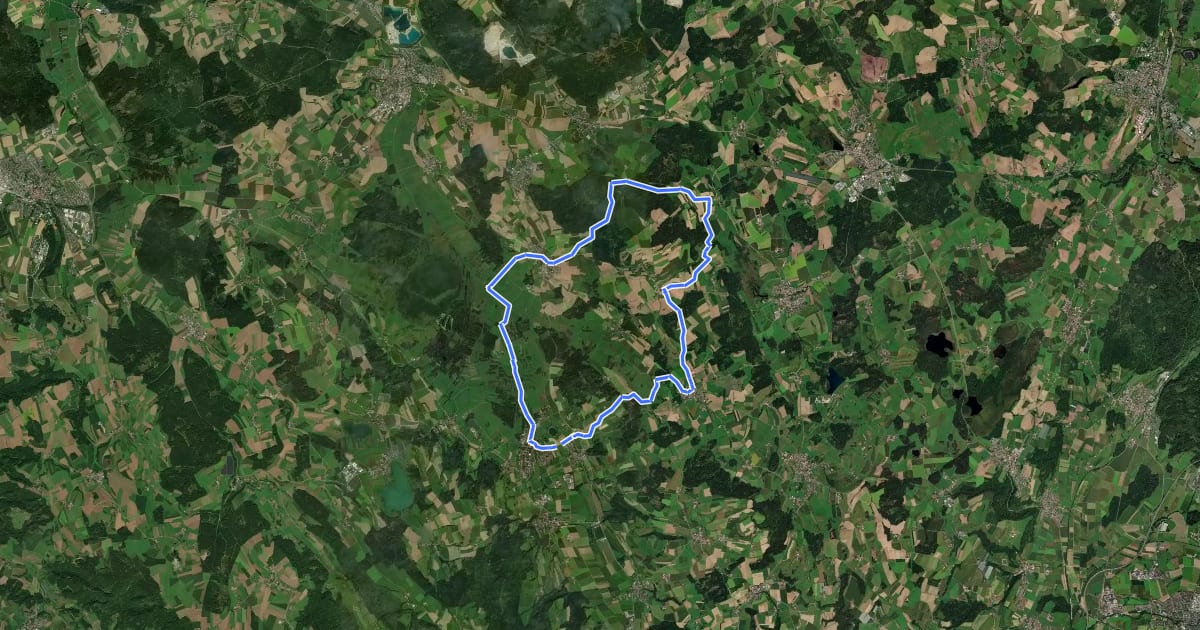 Маршрут Rundtour Schloss Königsegg на спутниковом снимке