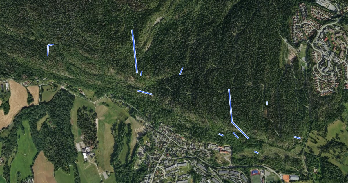 Маршрут Rundtur i Eineåsen (avstikkere) на спутниковом снимке