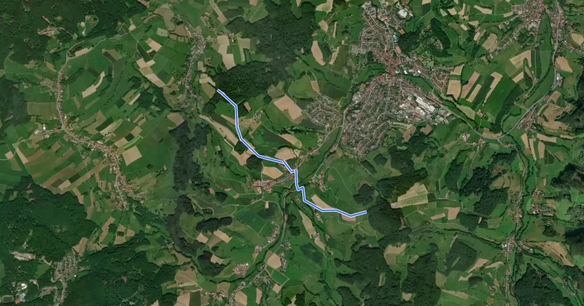 Маршрут Rundwanderverbindungsweg Reichelsheim 6 на спутниковом снимке