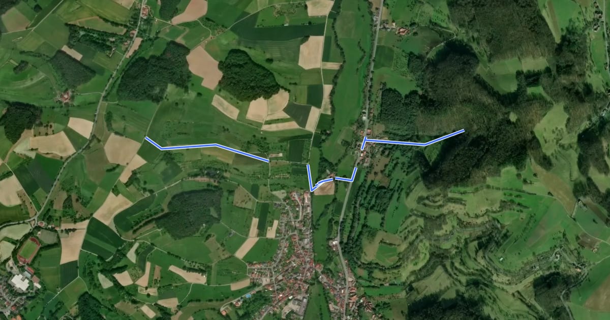 Маршрут Rundwanderverbindungsweg Reichelsheim 7 на спутниковом снимке