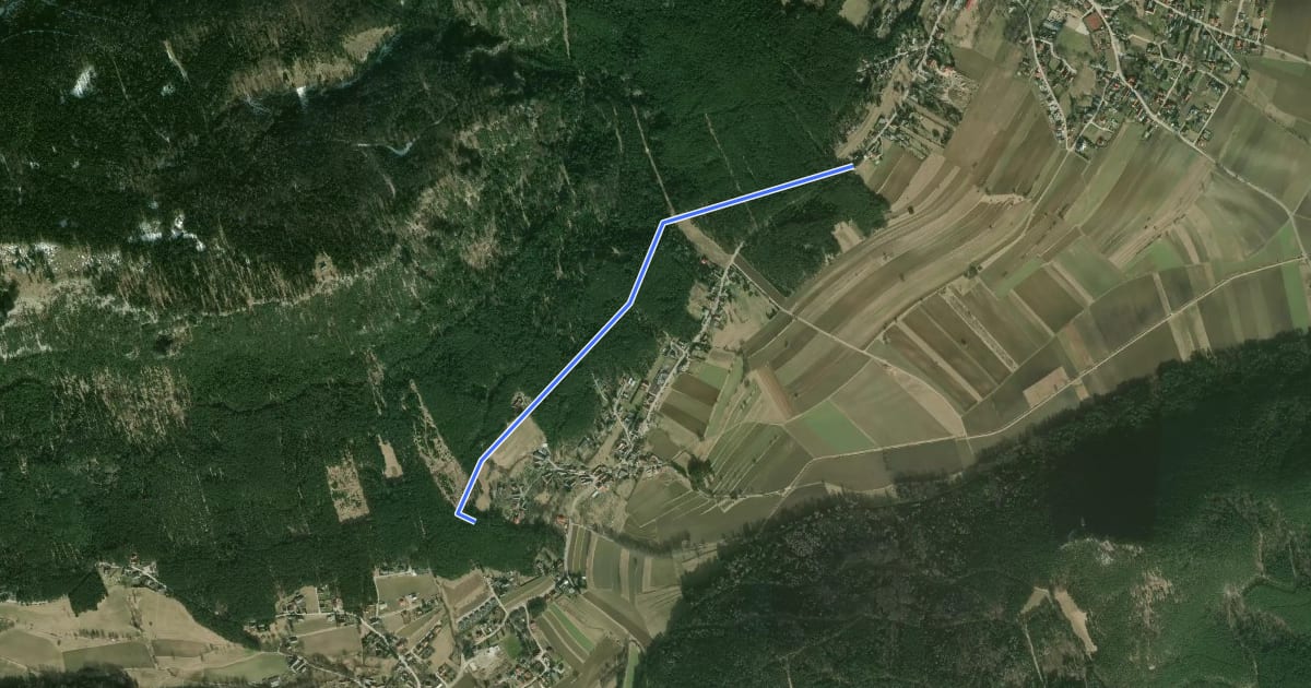 Маршрут Rundwanderweg 1 на спутниковом снимке
