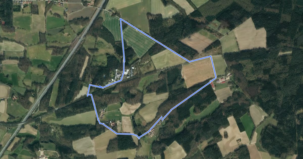Маршрут Rundwanderweg 1 на спутниковом снимке