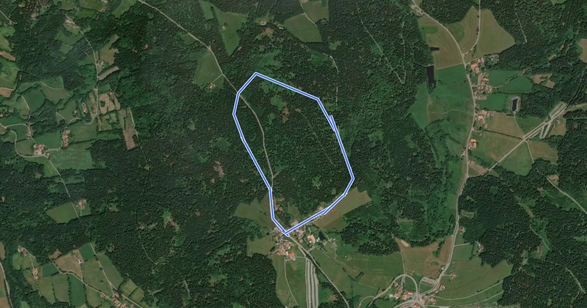 Маршрут Rundwanderweg 10 на спутниковом снимке
