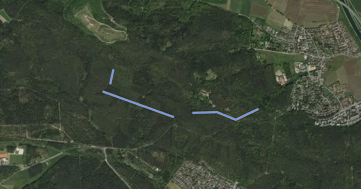 Маршрут Rundwanderweg 2 на спутниковом снимке
