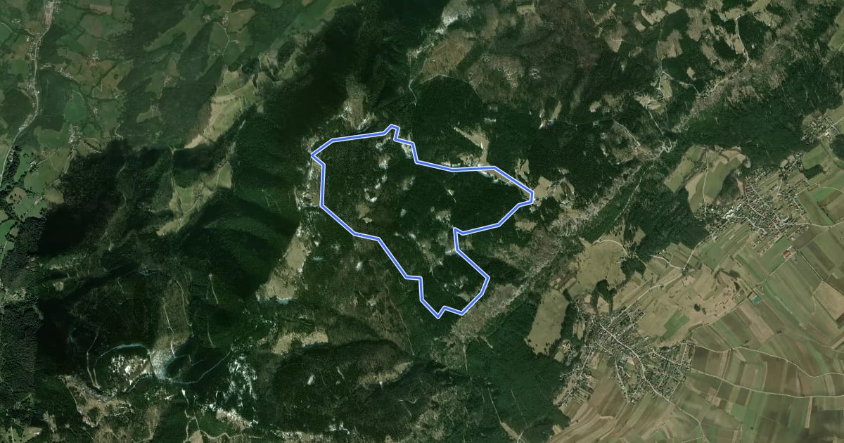 Маршрут Rundwanderweg 2 на спутниковом снимке