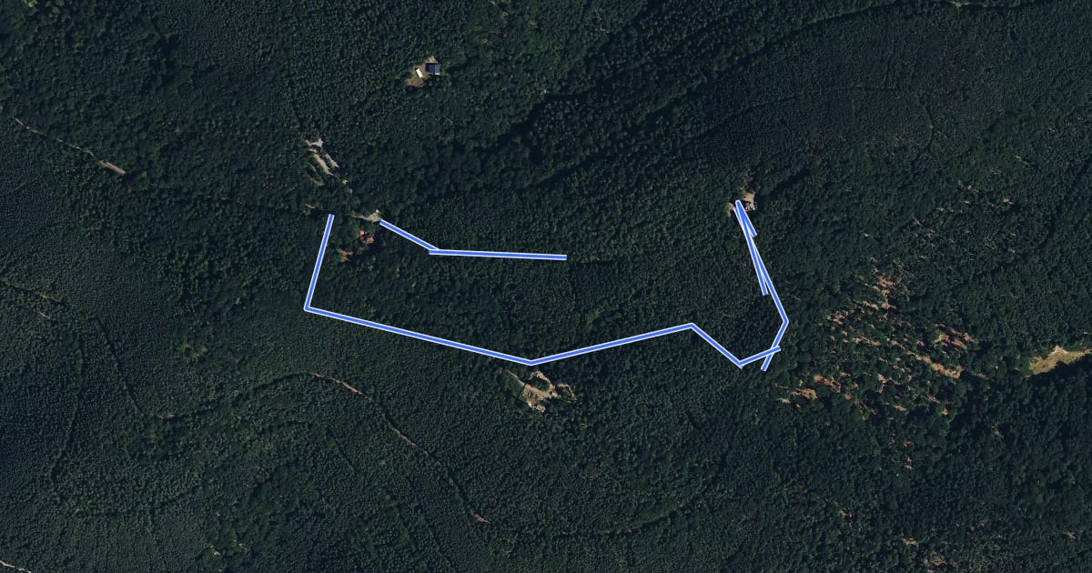 Маршрут Rundwanderweg 2 на спутниковом снимке