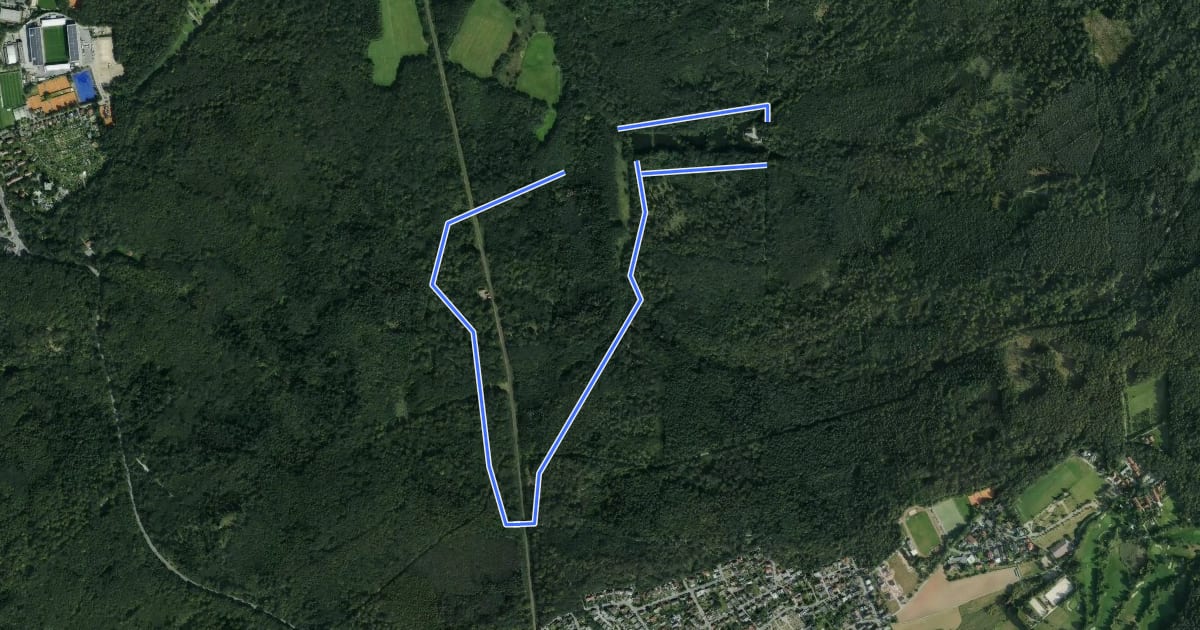 Маршрут Rundwanderweg 2: Fischteich - Weg на спутниковом снимке