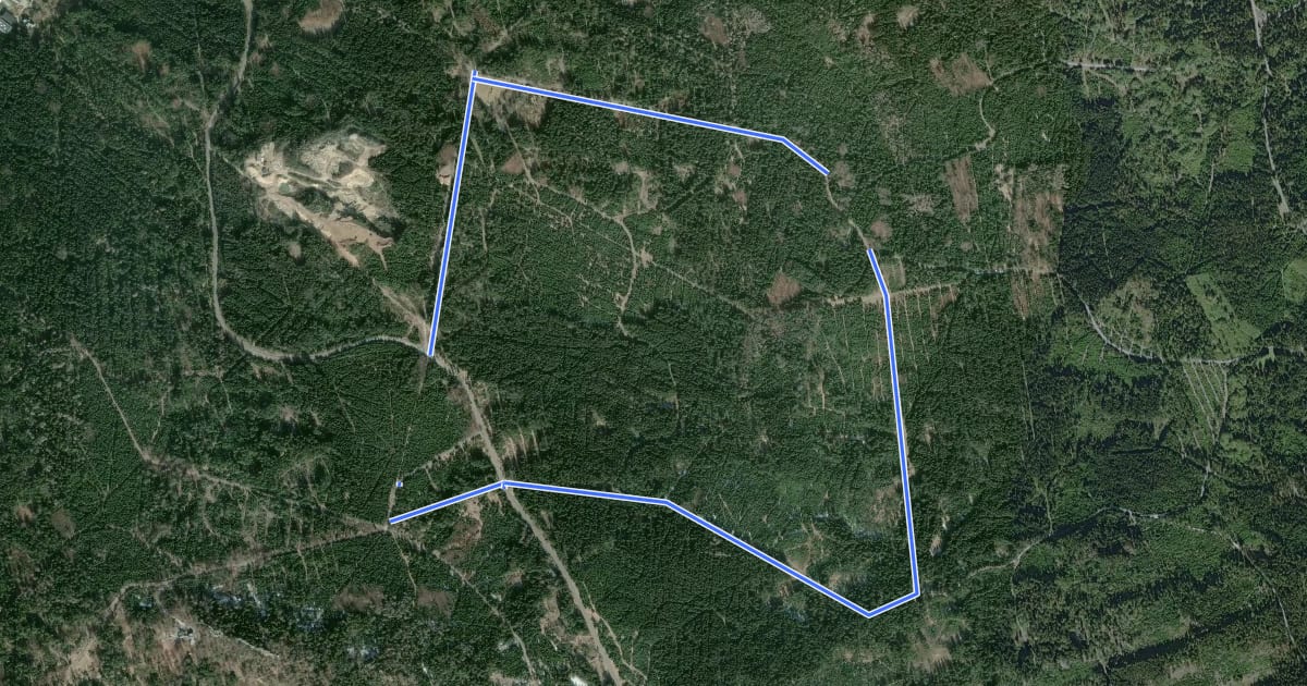 Маршрут Rundwanderweg 2 Sparneck на спутниковом снимке