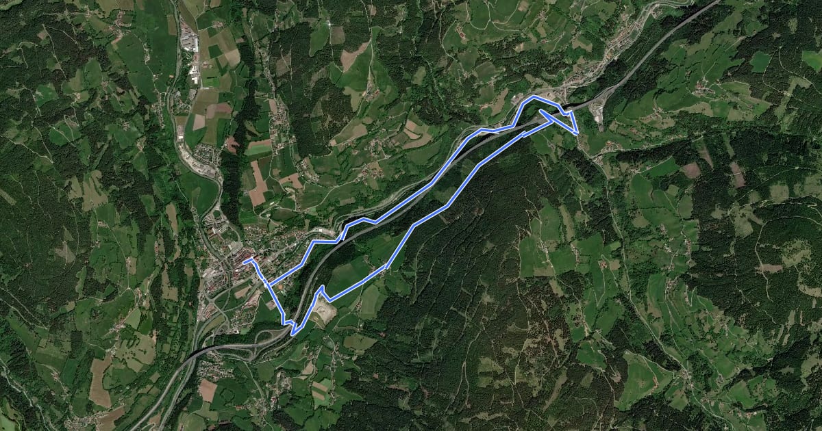 Маршрут Rundwanderweg 3 Hochofenweg - Eisentratten - Gmünd на спутниковом снимке