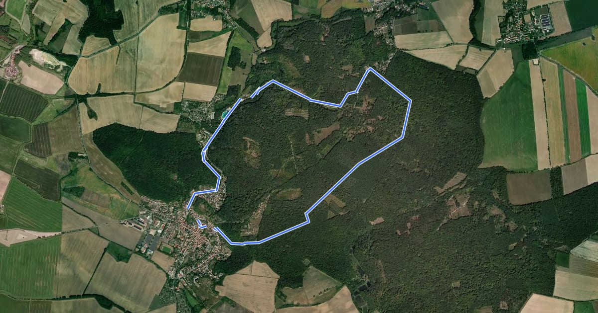 Маршрут Rundwanderweg 3 Kreuze на спутниковом снимке