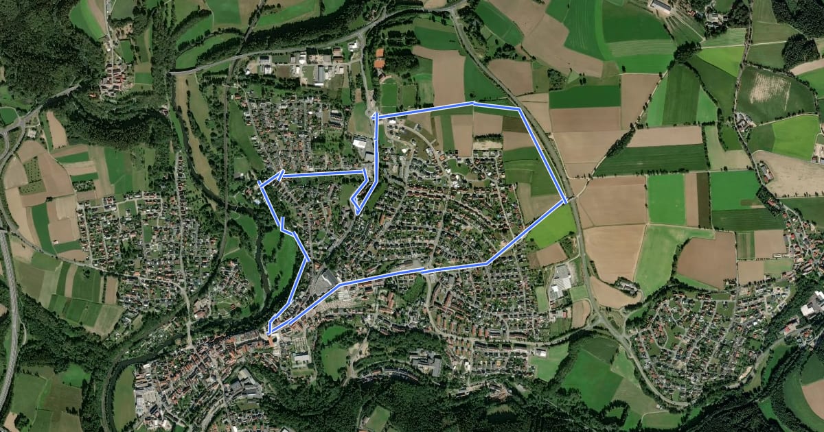 Маршрут Rundwanderweg 3 - Rastenhof на спутниковом снимке