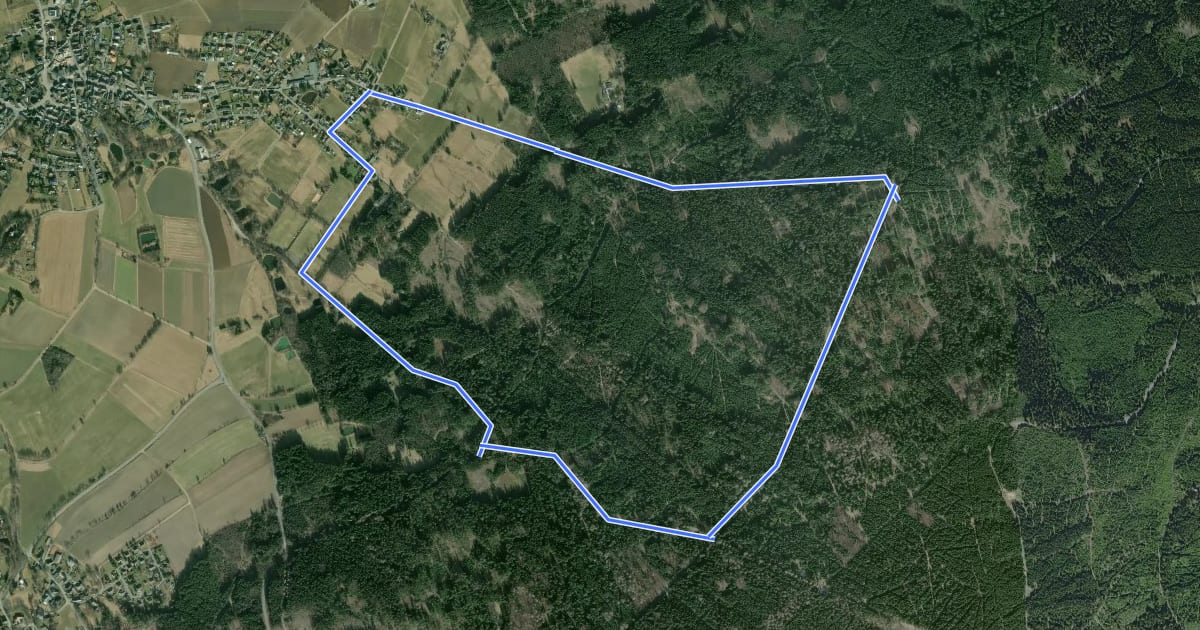Маршрут Rundwanderweg 3 Sparneck на спутниковом снимке