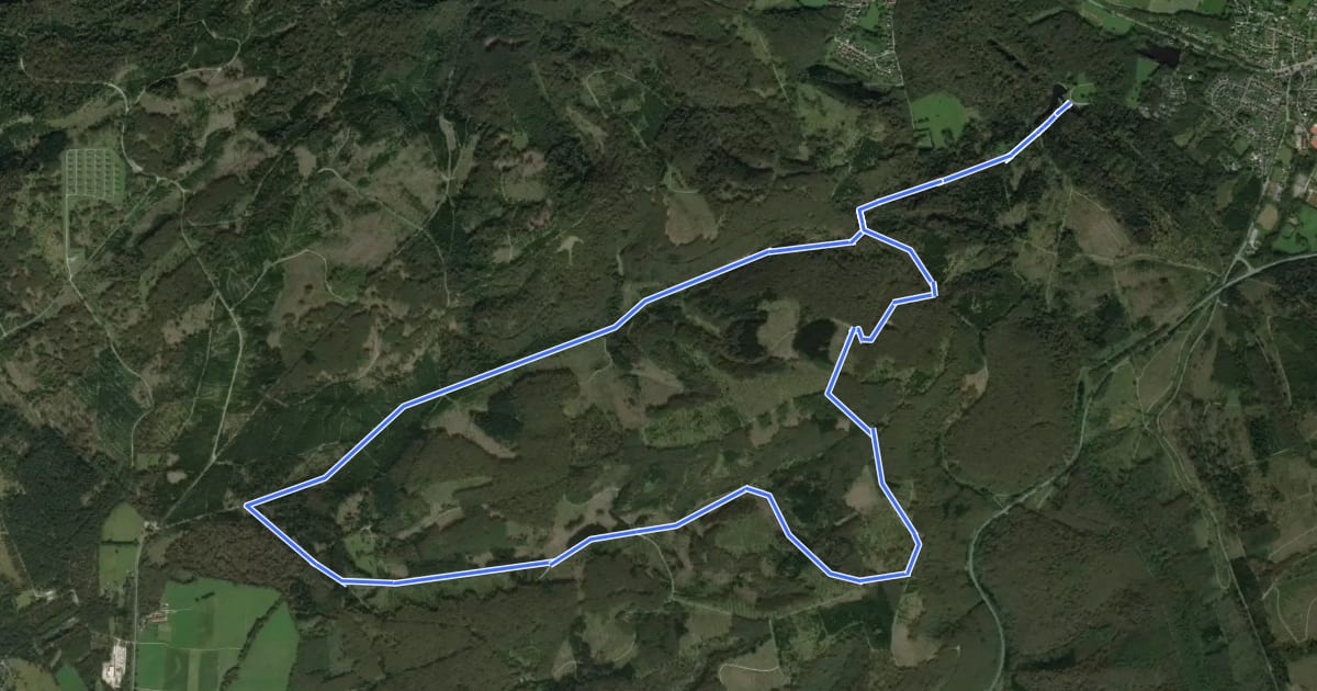 Маршрут Rundwanderweg 34 на спутниковом снимке