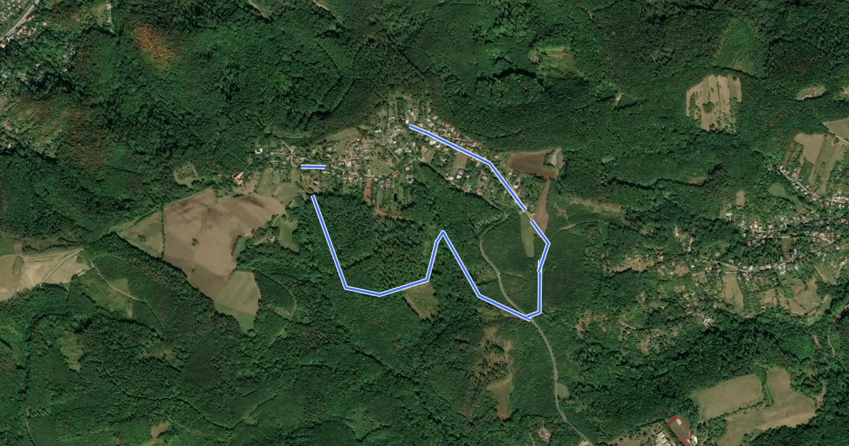 Маршрут Rundwanderweg 4 на спутниковом снимке