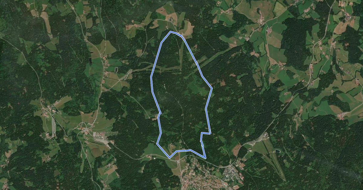 Маршрут Rundwanderweg 4 на спутниковом снимке
