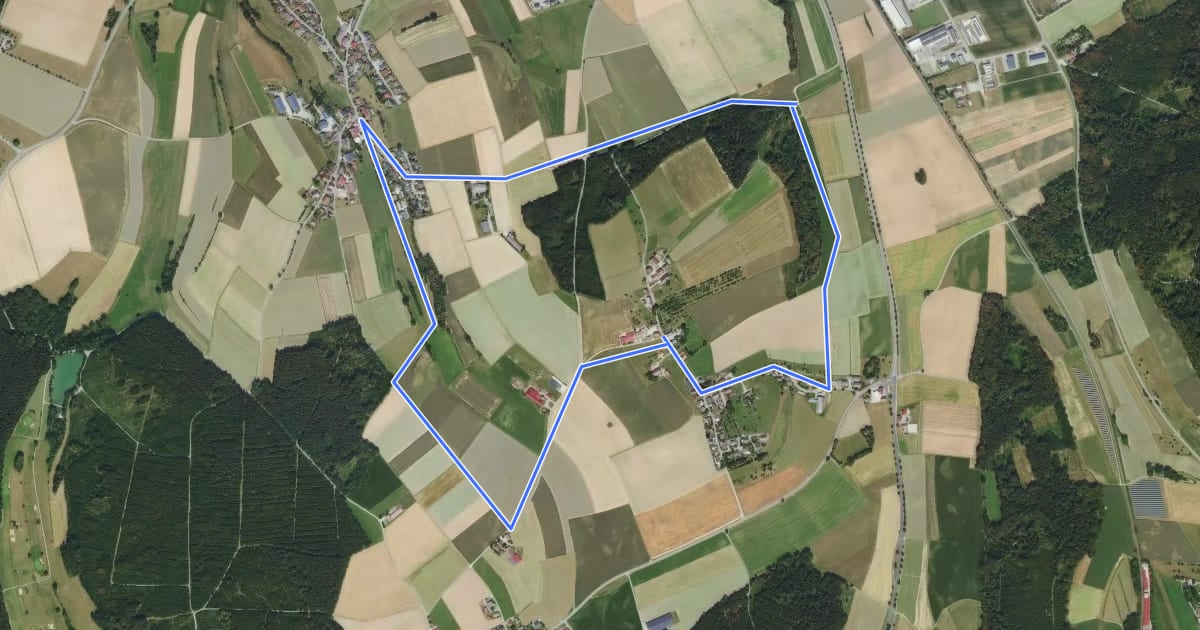 Маршрут Rundwanderweg 4 на спутниковом снимке