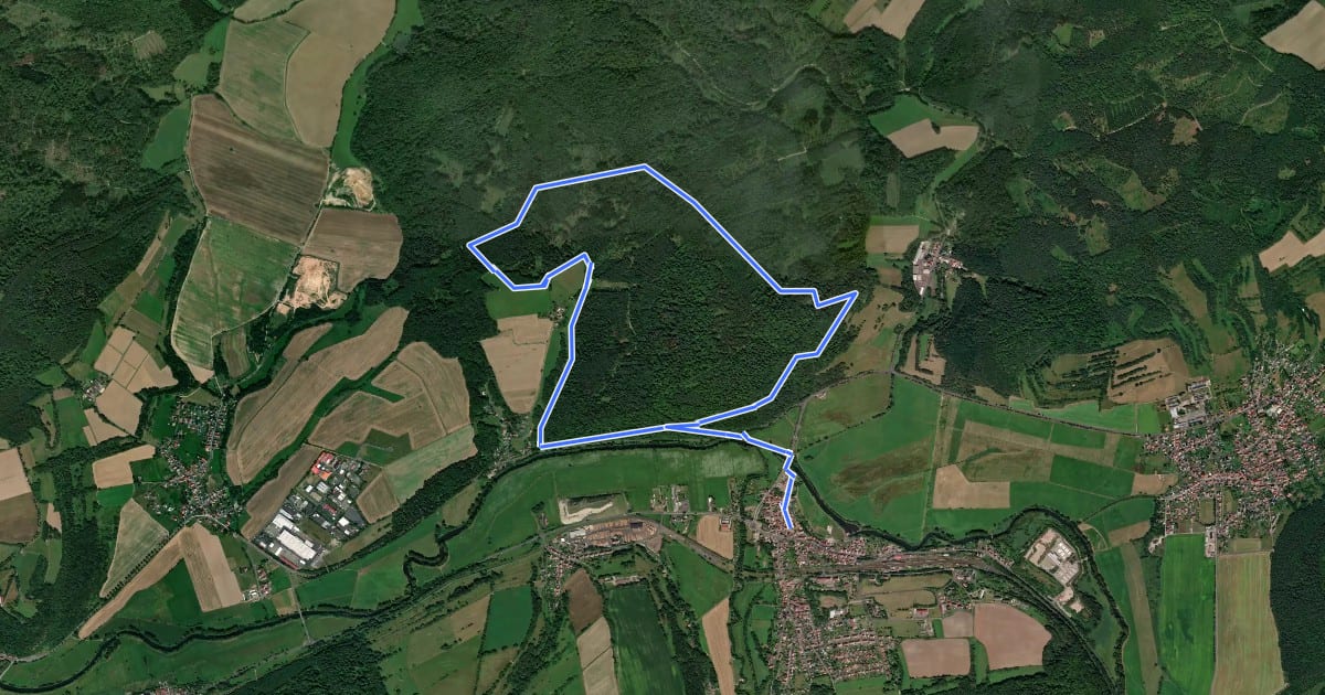 Маршрут Rundwanderweg 4 Dorndorf на спутниковом снимке