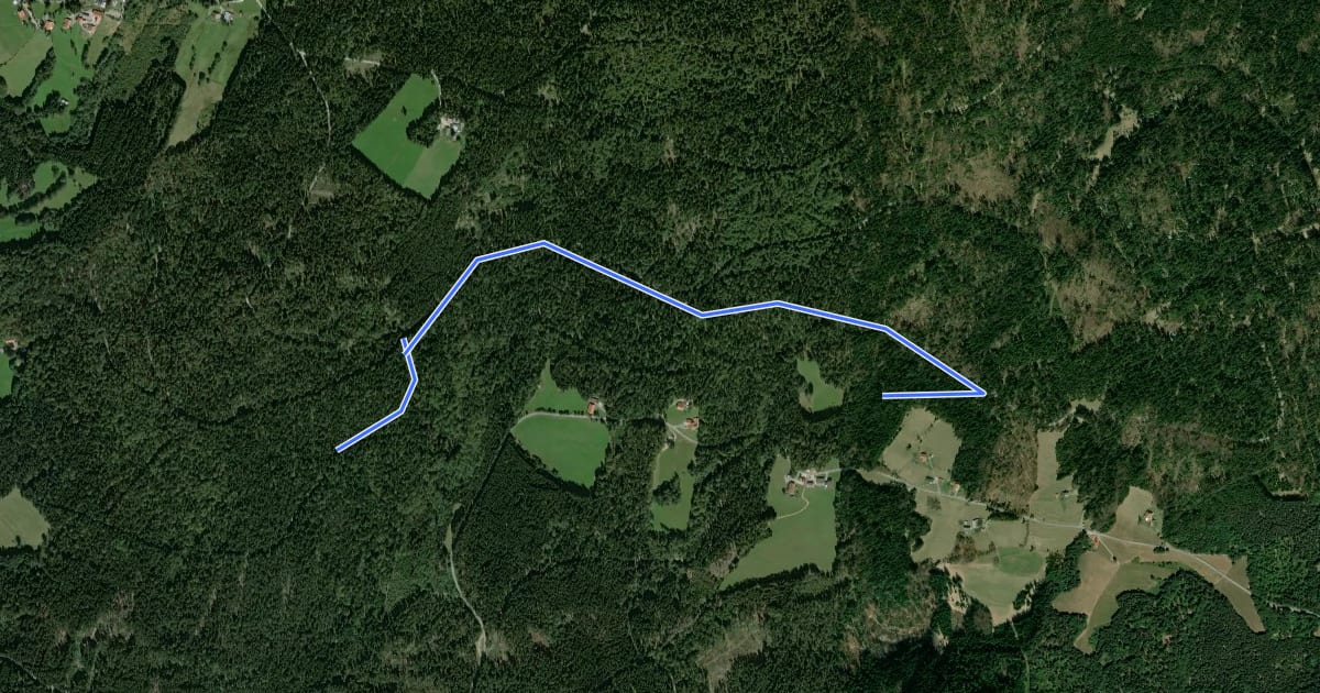 Маршрут Rundwanderweg 4 (Haidel) на спутниковом снимке