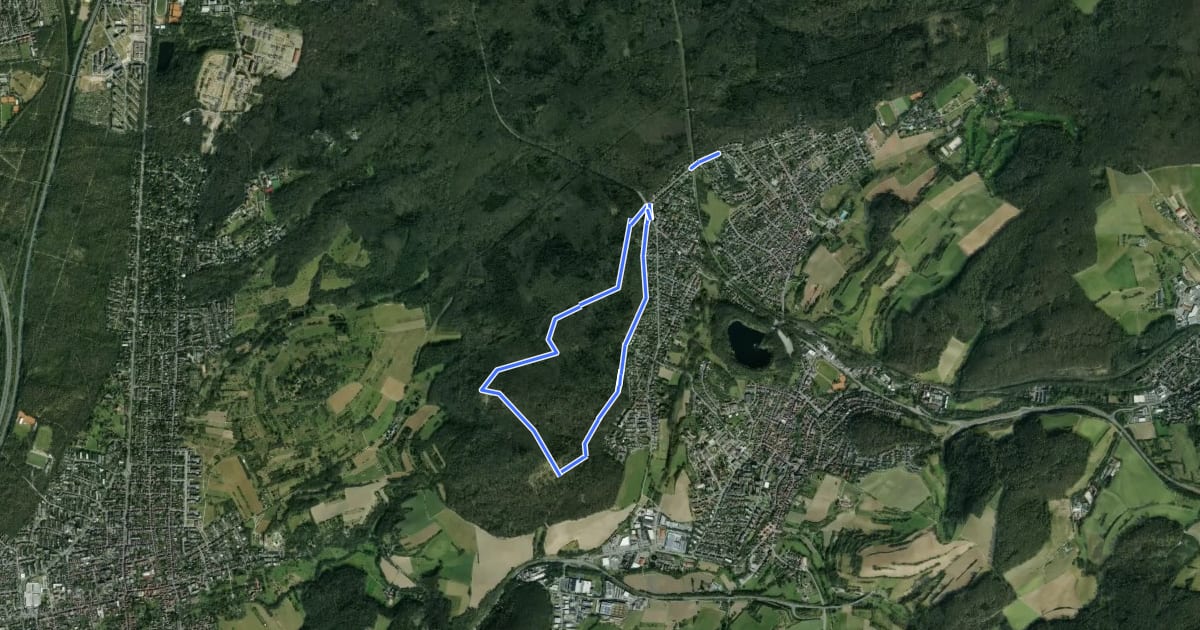 Маршрут Rundwanderweg 4: Lindenberg - Weg на спутниковом снимке
