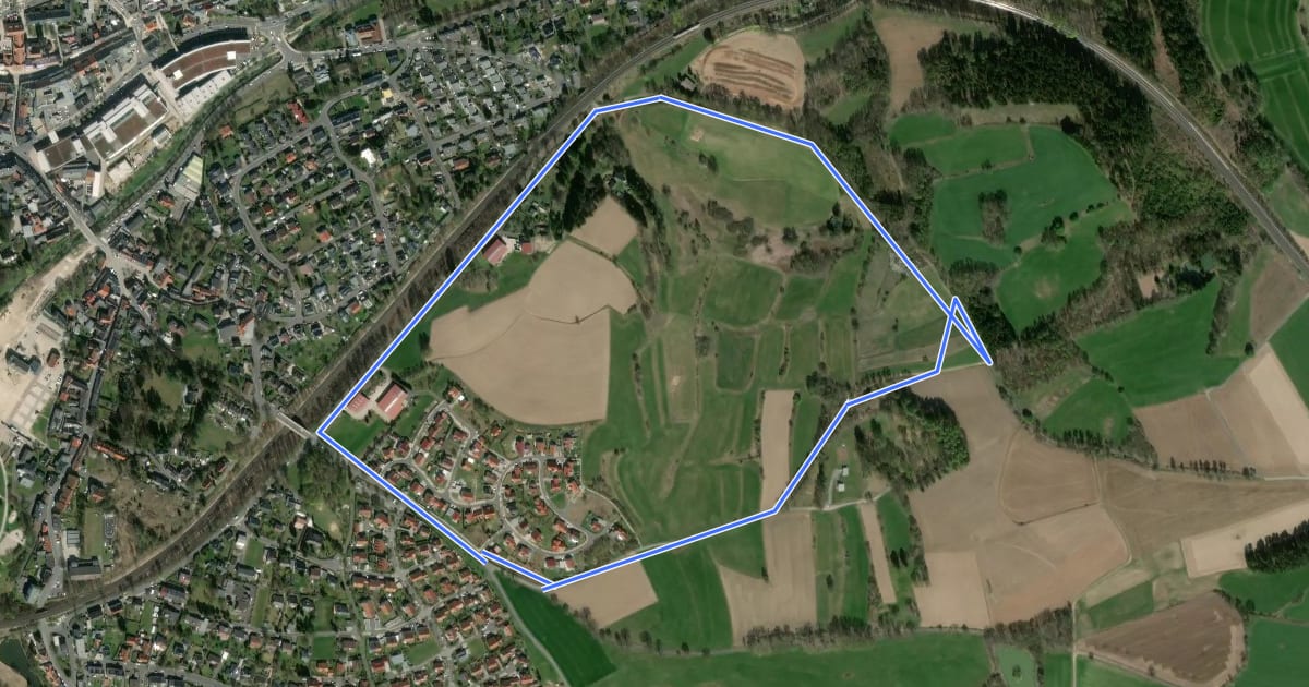 Маршрут Rundwanderweg 4 Marktredwitz на спутниковом снимке