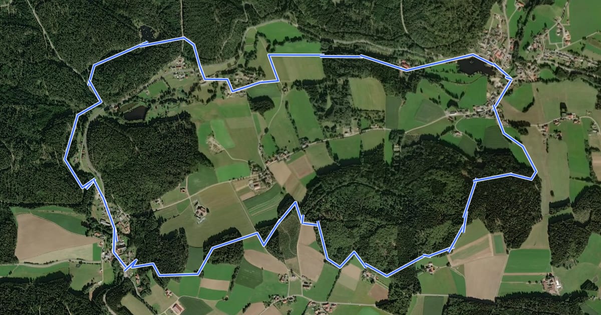 Маршрут Rundwanderweg 4 - Panoramaweg на спутниковом снимке