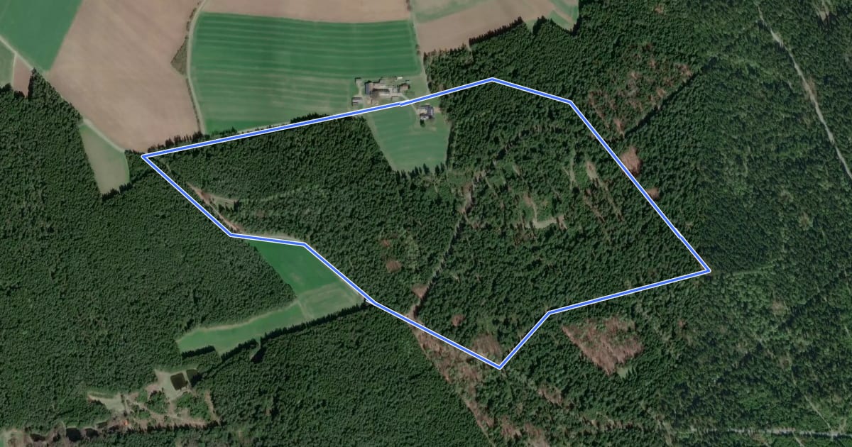 Маршрут Rundwanderweg 4 Schwarzenbach/S. на спутниковом снимке