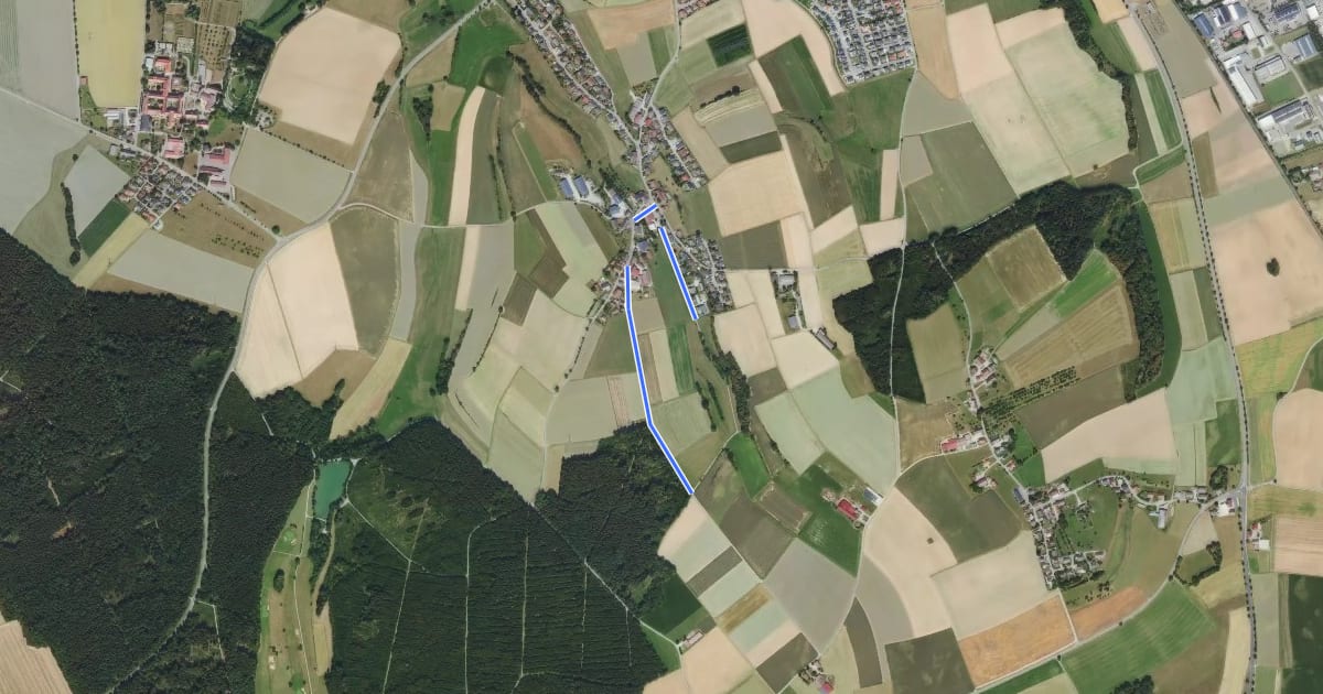 Маршрут Rundwanderweg 5 на спутниковом снимке