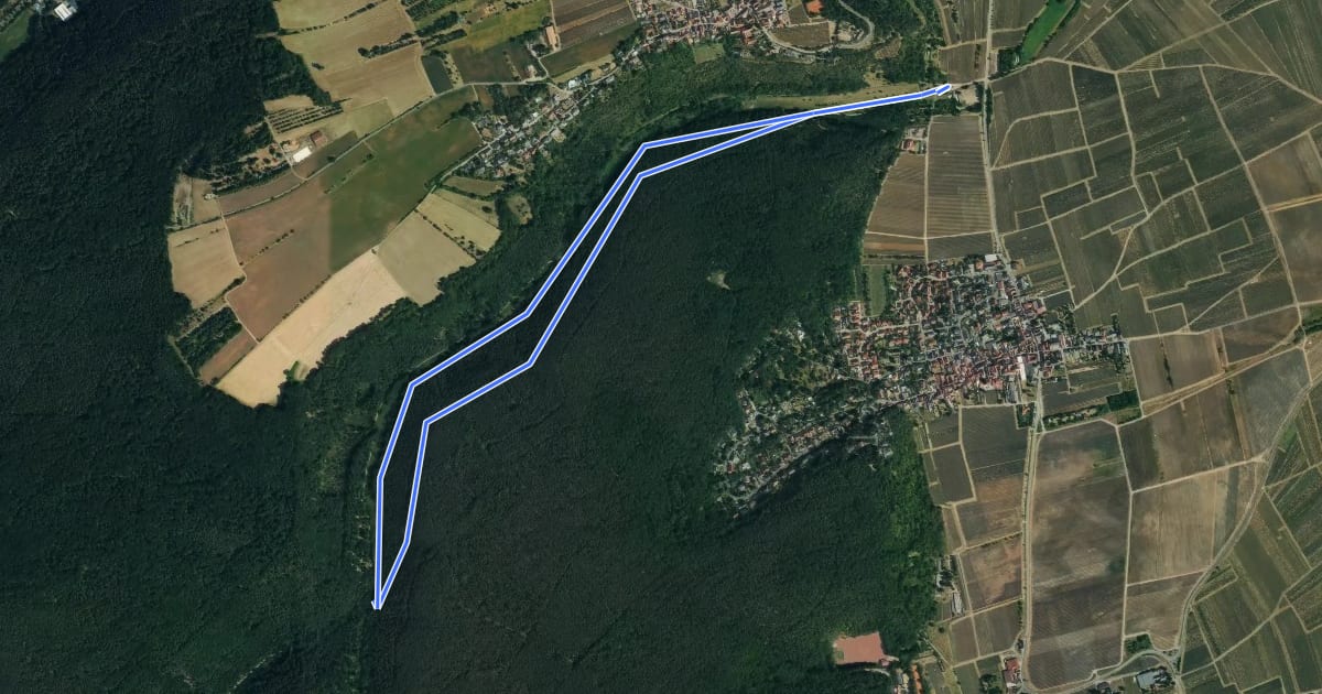 Маршрут Rundwanderweg 5 на спутниковом снимке