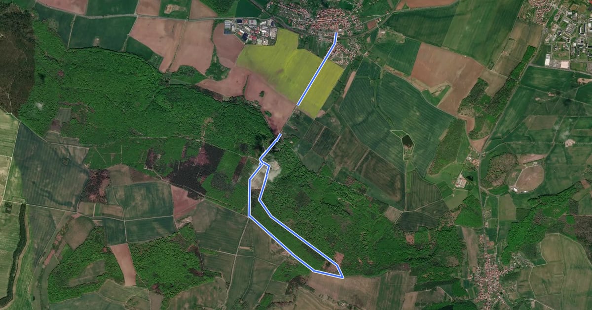 Маршрут Rundwanderweg 5 (Beuren) на спутниковом снимке