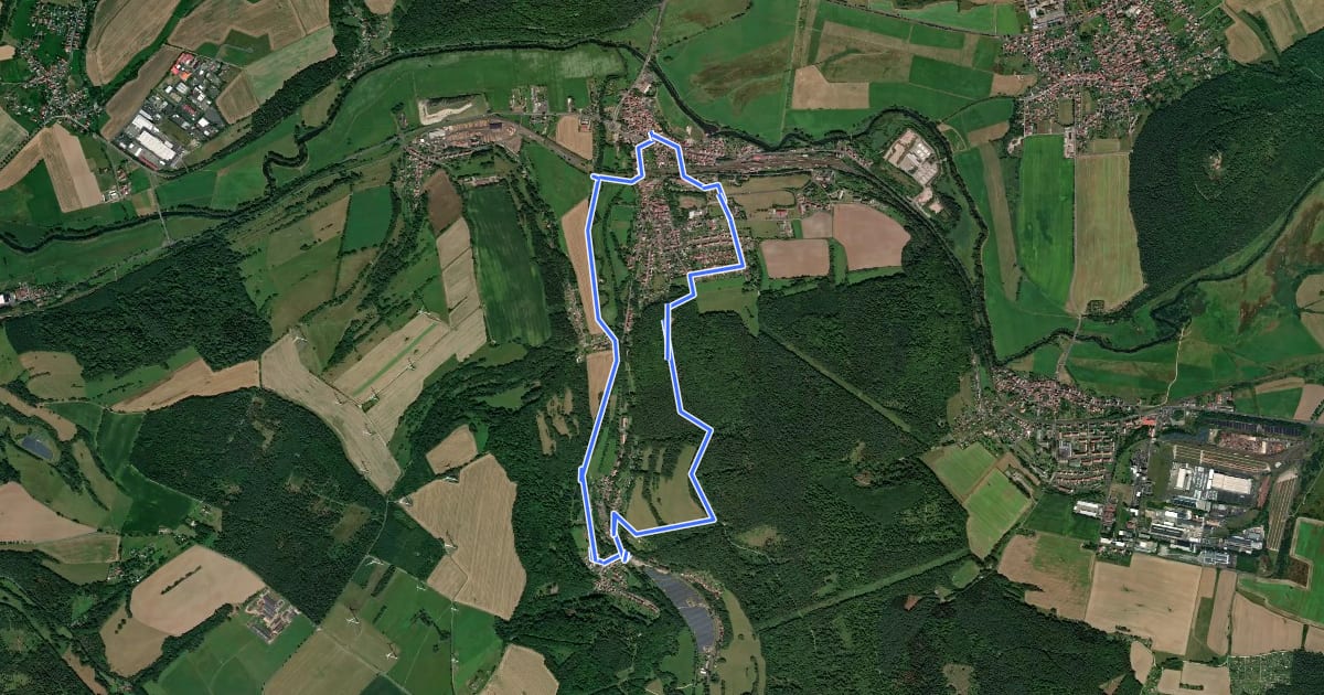 Маршрут Rundwanderweg 5 Dorndorf на спутниковом снимке