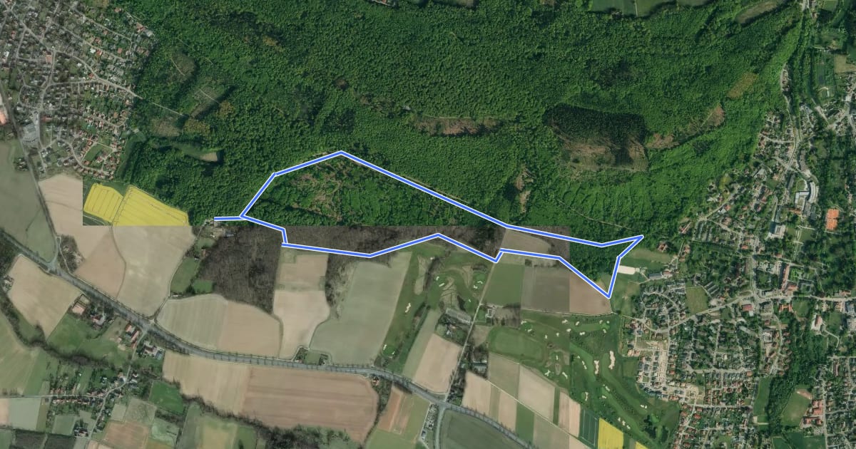 Маршрут Rundwanderweg 5 im Harrl на спутниковом снимке