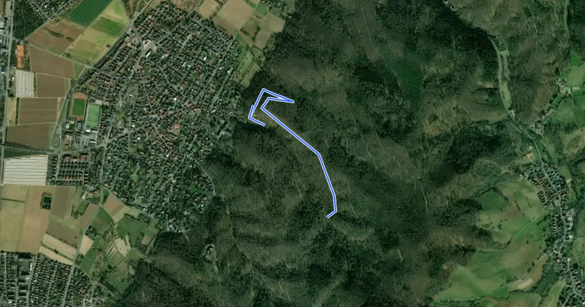 Маршрут Rundwanderweg 5: Kathannenberg-Weg на спутниковом снимке
