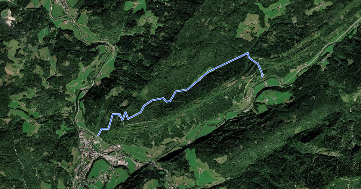 Маршрут Rundwanderweg 6 на спутниковом снимке